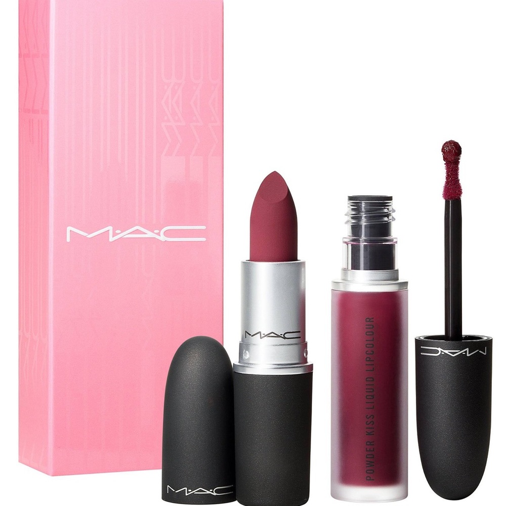 MAC Cosmetics Powder Kiss Lip Kit in Like Mother